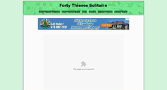 Desktop Screenshot of fortythievessolitaire.com