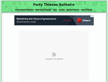 Tablet Screenshot of fortythievessolitaire.com